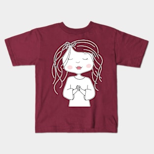 Little girl prayer Kids T-Shirt